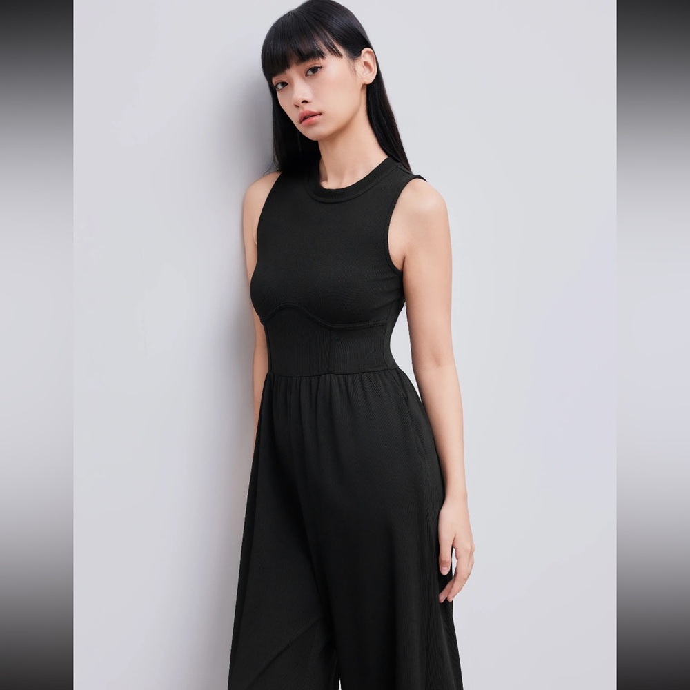 Cider Black Sleeveless Jumpsuit - Picture 6 of 7